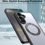 TECHGEAR Magnetic Stand Case for Samsung Galaxy S26 Plus - Shockproof Hybrid Cover with 360° Ring Holder, Hard Back & Wireless Charging Compatible