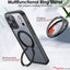 [Magnetic Ring Kickstand] For Apple iPhone 17 Pro Max, Slim, Tough Shockproof Armour, MagSafe Compatible Case with Stand