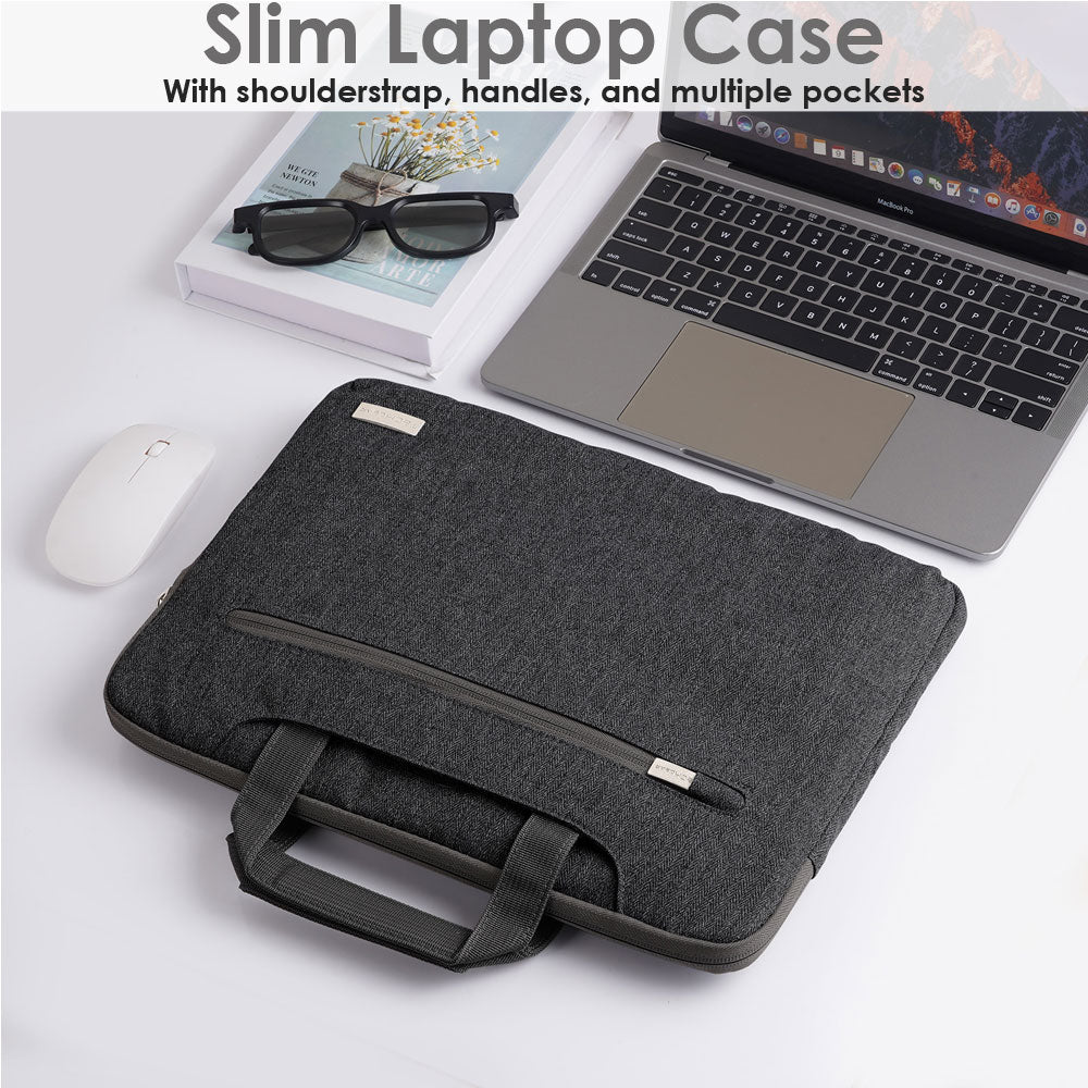 TECHGEAR UrbanDash Laptop Case – 4-in-1 Portable Laptop Sleeve with Strap, Handles & Trolley Belt, Shockproof Carry Case (Available in 5 Colours, and Sizes 11–15.6”)