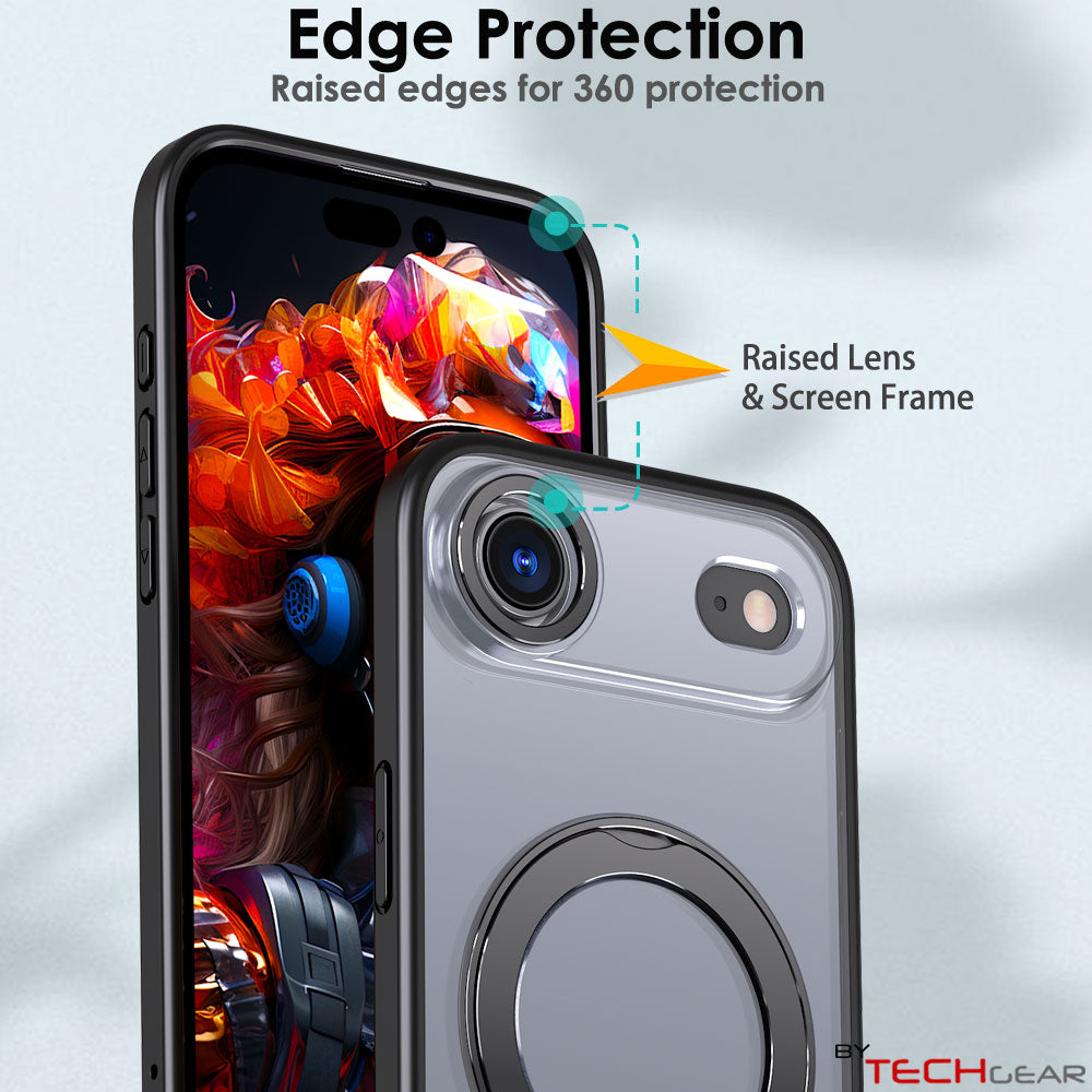 [Magnetic Ring Kickstand] For Apple iPhone Air, Slim, Tough Shockproof Armour, MagSafe Compatible Case with Stand