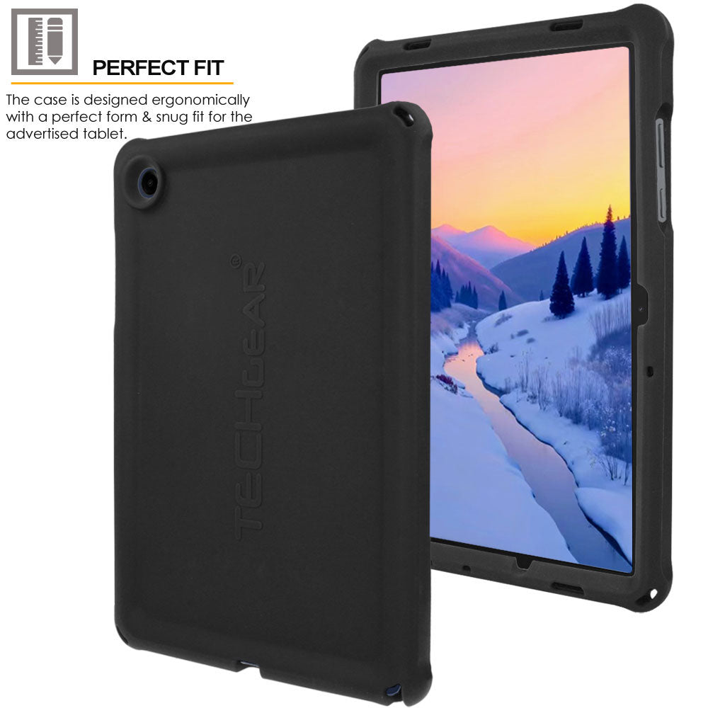 TECHGEAR Bumper Case for Samsung Galaxy Tab A11+ / A11 Plus & Tab A9+ / A9 Plus 11" – Kids Shockproof Silicone Case with Screen Protector (SM-X230 / SM-X236 / SM-X210 / SM-X215 / SM-X216)