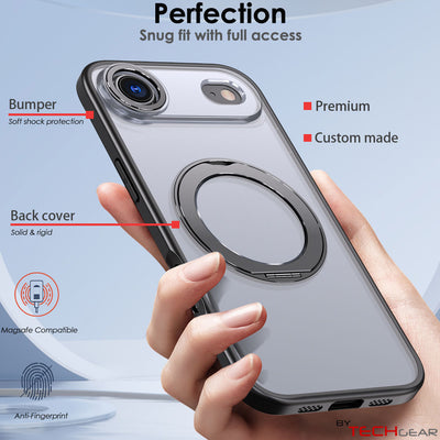 [Magnetic Ring Kickstand] For Apple iPhone Air, Slim, Tough Shockproof Armour, MagSafe Compatible Case with Stand