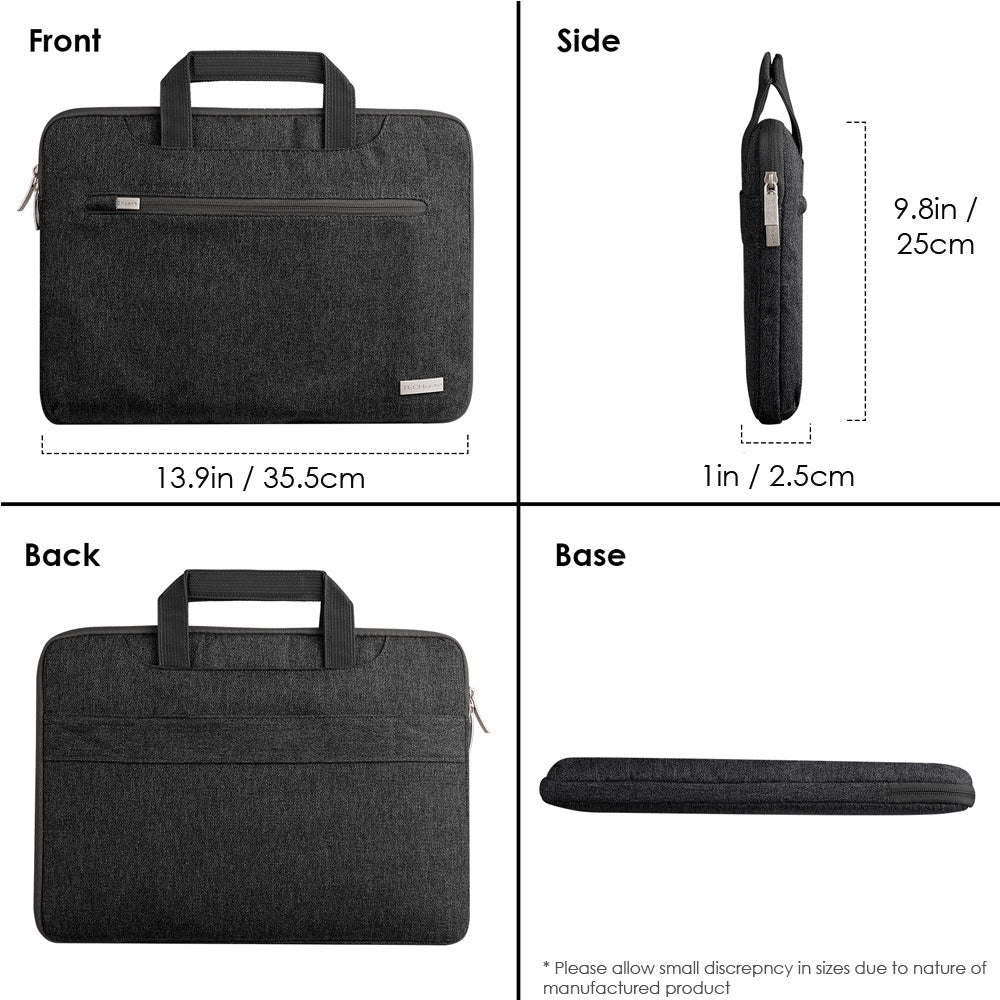TECHGEAR UrbanDash Laptop Case – 4-in-1 Portable Laptop Sleeve with Strap, Handles & Trolley Belt, Shockproof Carry Case (Available in 5 Colours, and Sizes 11–15.6”)