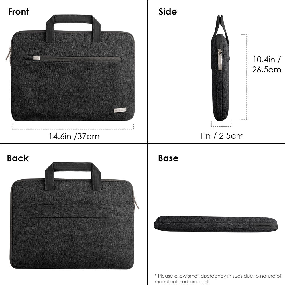 TECHGEAR UrbanDash Laptop Case – 4-in-1 Portable Laptop Sleeve with Strap, Handles & Trolley Belt, Shockproof Carry Case (Available in 5 Colours, and Sizes 11–15.6”)