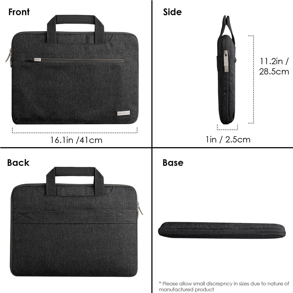 TECHGEAR UrbanDash Laptop Case – 4-in-1 Portable Laptop Sleeve with Strap, Handles & Trolley Belt, Shockproof Carry Case (Available in 5 Colours, and Sizes 11–15.6”)