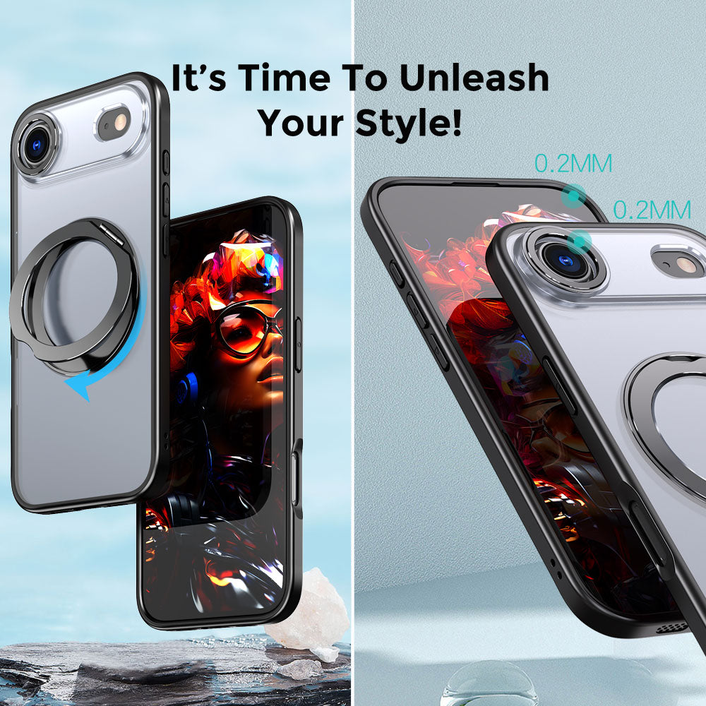 [Magnetic Ring Kickstand] For Apple iPhone Air, Slim, Tough Shockproof Armour, MagSafe Compatible Case with Stand