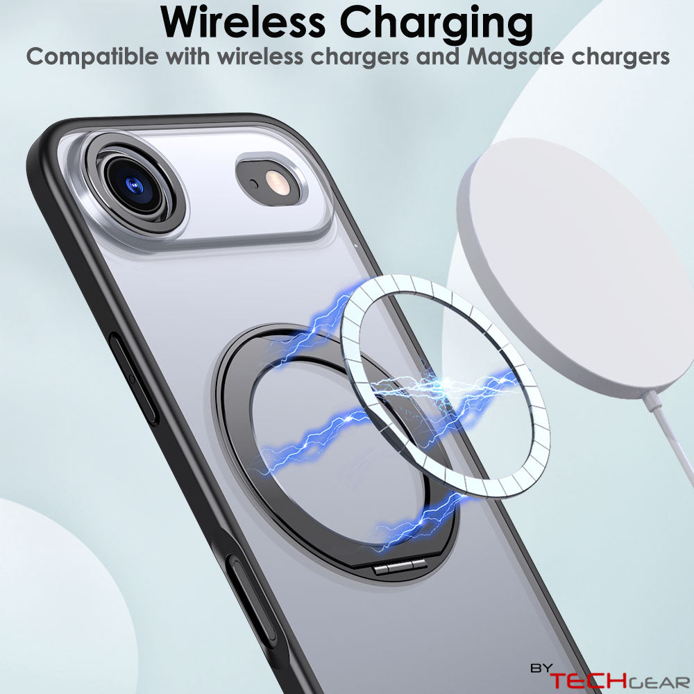 [Magnetic Ring Kickstand] For Apple iPhone Air, Slim, Tough Shockproof Armour, MagSafe Compatible Case with Stand