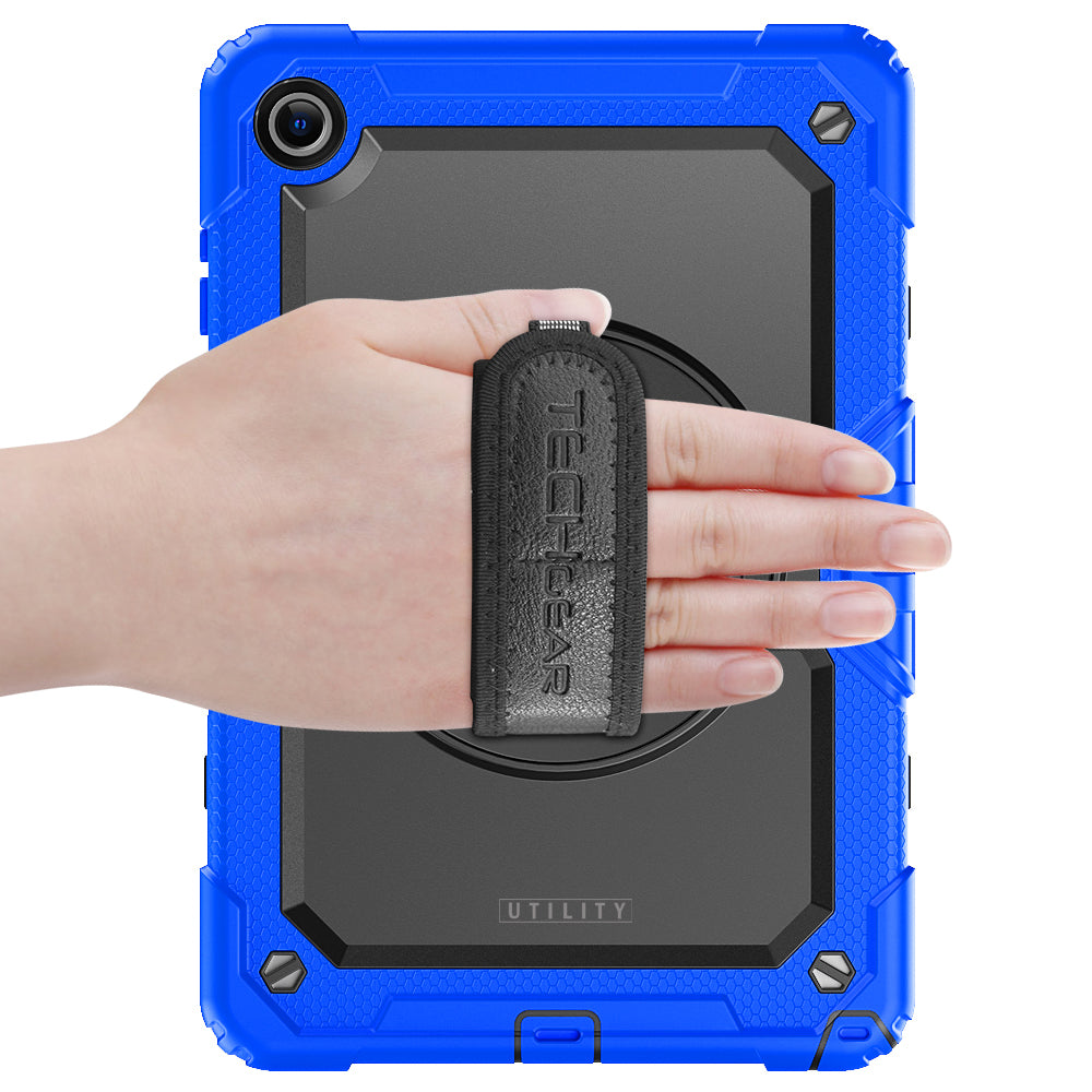 TECHGEAR Utility Case for Samsung Galaxy Tab A11+ (A11 Plus) 11" (SM-X230 / SM-X236) – Full Body Rugged Case with Stand, Hand Strap & Shoulder Strap