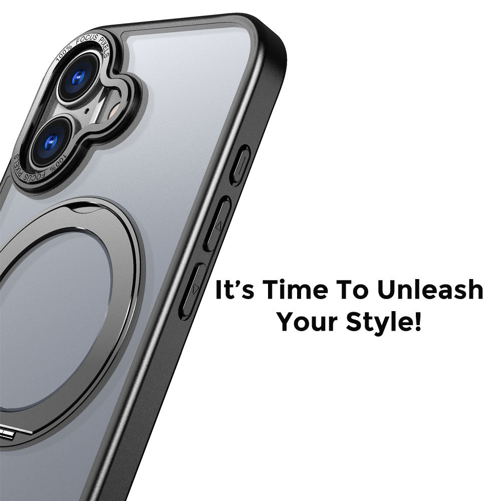 [Magnetic Ring Kickstand] For Apple iPhone 17, Slim, Tough Shockproof Armour, MagSafe Compatible Case with Stand