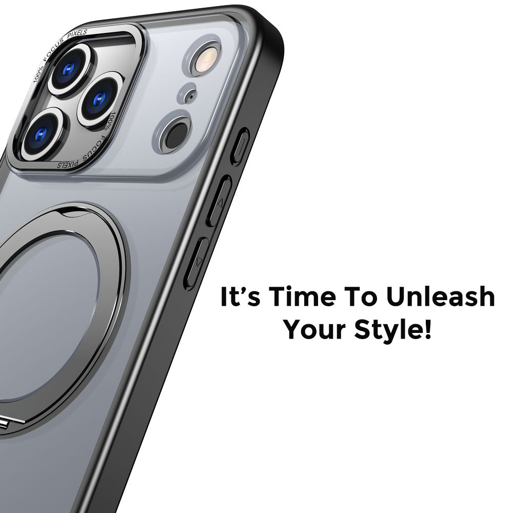 [Magnetic Ring Kickstand] For Apple iPhone 17 Pro Max, Slim, Tough Shockproof Armour, MagSafe Compatible Case with Stand