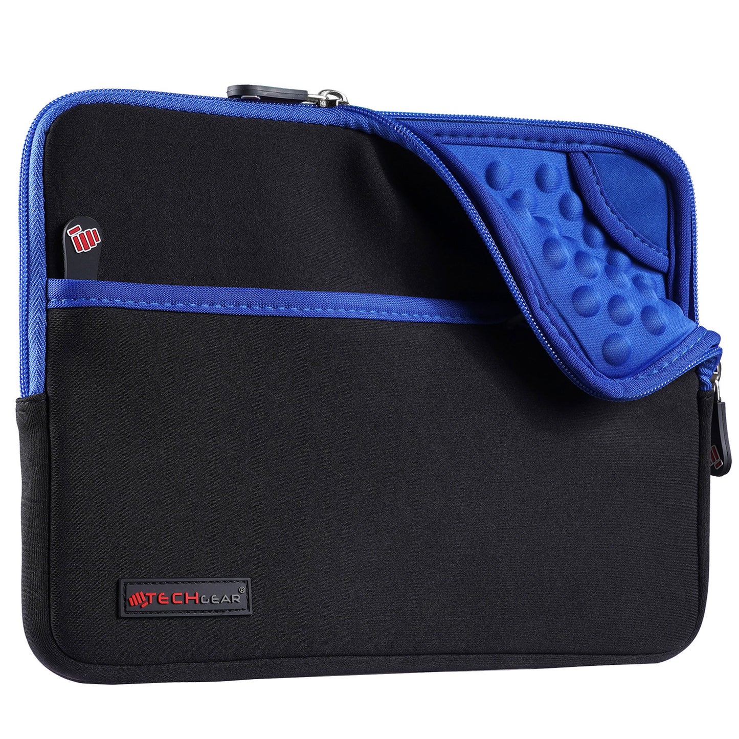 TECHGEAR Tablet Sleeve Case 7–13 Inch - Shockproof Neoprene Pouch with Bubble Protection, Zip Pocket, Slim Protective iPad Samsung Tablet Laptop Sleeve