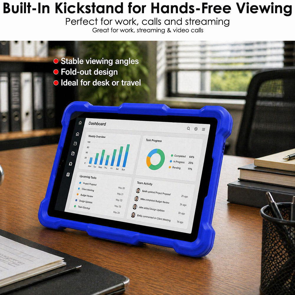 TECHGEAR Universal Tablet Case 8 Inch (7.9–8.7") - Rugged Bumper Case with Stand, Adjustable Fit Shockproof Protective Cover for iPad, Samsung, Lenovo, Android Tablets (Copy)