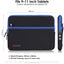 TECHGEAR Tablet Sleeve Case 7–13 Inch - Shockproof Neoprene Pouch with Bubble Protection, Zip Pocket, Slim Protective iPad Samsung Tablet Laptop Sleeve
