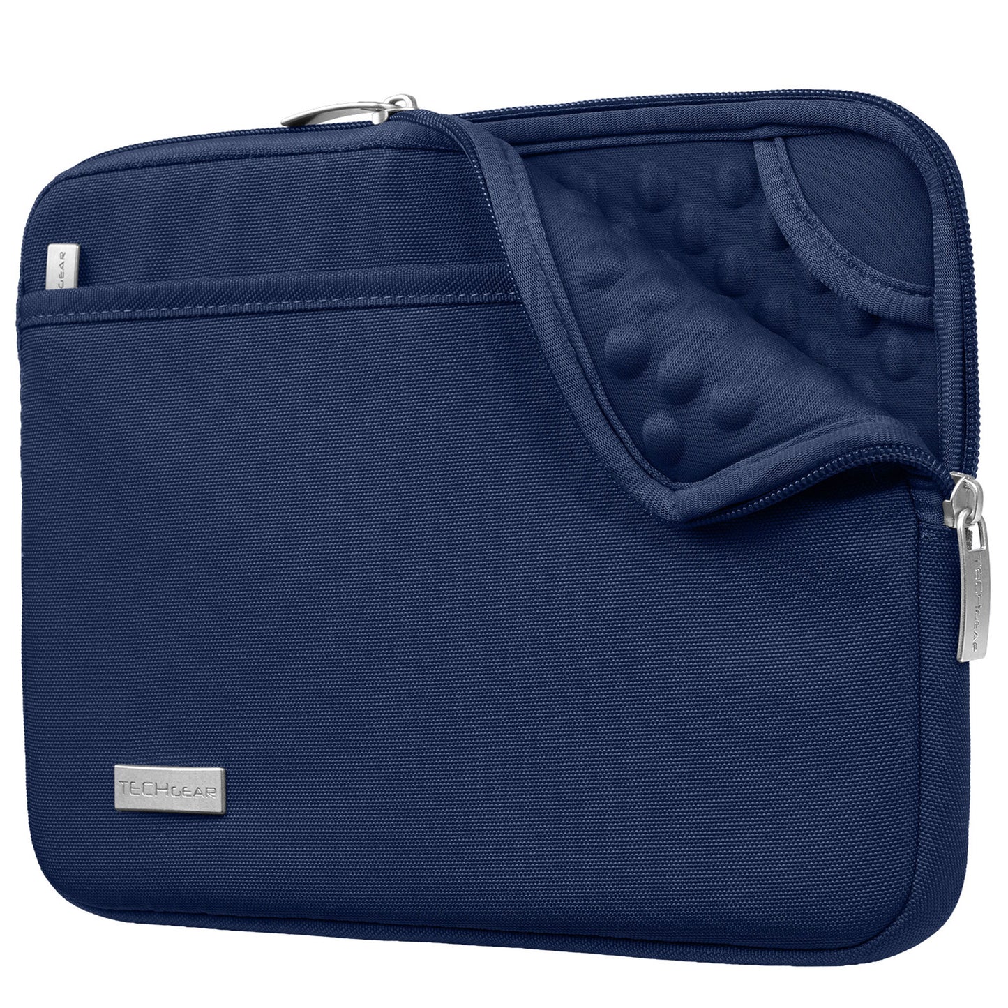 TECHGEAR AirShock Universal Tablet Sleeve | Shockproof Protective Sleeve Case for 7-13 Inch Tablets | Water-Resistant Oxford Fabric with Front Storage Pocket