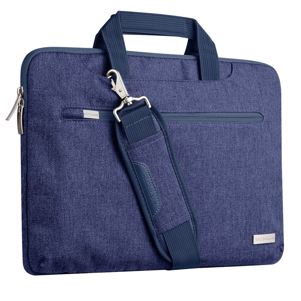 TECHGEAR UrbanDash Laptop Case – 4-in-1 Portable Laptop Sleeve with Strap, Handles & Trolley Belt, Shockproof Carry Case (Available in 5 Colours, and Sizes 11–15.6”)