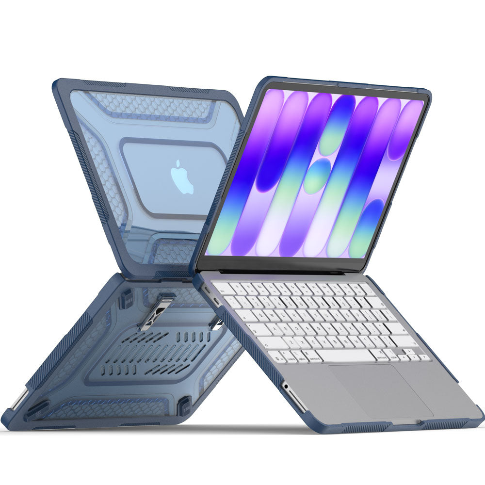 TECHGEAR BallisticWrap Case for MacBook Neo 13" (2026 A18 Pro) - Student Laptop Tough Hard Shell Cover with Kickstand, Shockproof TPU Edges