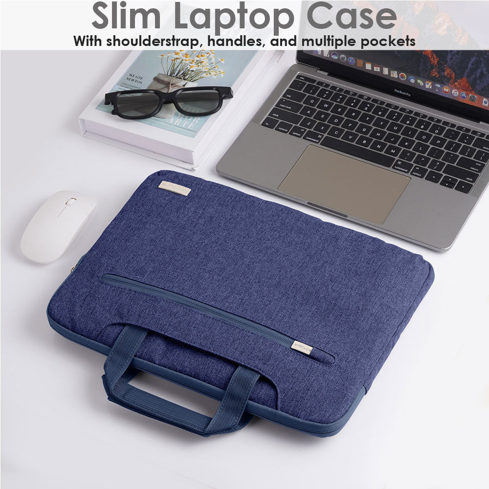 TECHGEAR UrbanDash Laptop Case – 4-in-1 Portable Laptop Sleeve with Strap, Handles & Trolley Belt, Shockproof Carry Case (Available in 5 Colours, and Sizes 11–15.6”)
