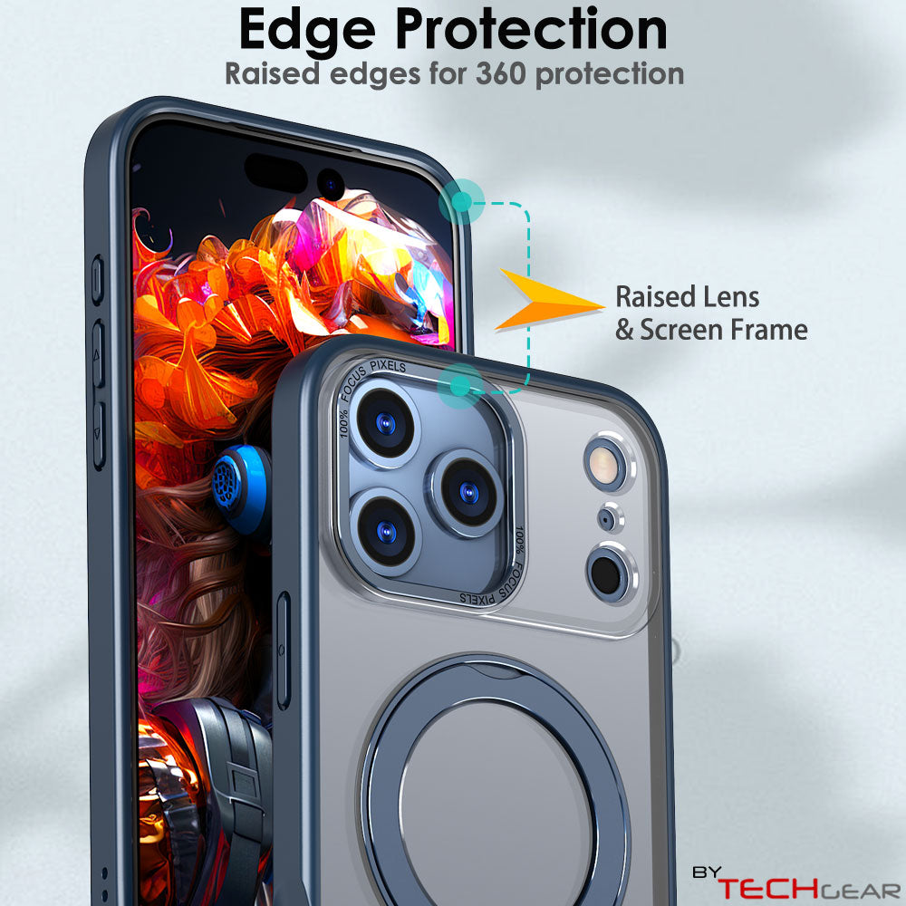 [Magnetic Ring Kickstand] For Apple iPhone 17 Pro Max, Slim, Tough Shockproof Armour, MagSafe Compatible Case with Stand