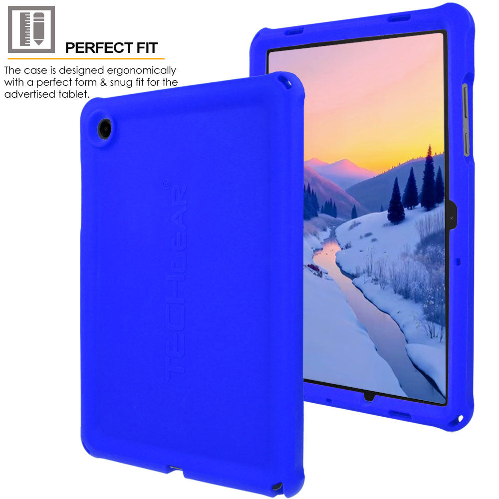 TECHGEAR Bumper Case for Samsung Galaxy Tab A11+ / A11 Plus & Tab A9+ / A9 Plus 11" – Kids Shockproof Silicone Case with Screen Protector (SM-X230 / SM-X236 / SM-X210 / SM-X215 / SM-X216)