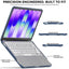 TECHGEAR BallisticWrap Case for MacBook Neo 13" (2026 A18 Pro) - Student Laptop Tough Hard Shell Cover with Kickstand, Shockproof TPU Edges
