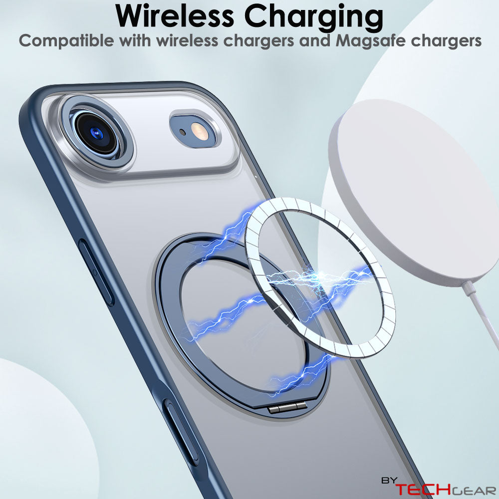 [Magnetic Ring Kickstand] For Apple iPhone Air, Slim, Tough Shockproof Armour, MagSafe Compatible Case with Stand
