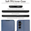 TECHGEAR Wallet Case for Samsung Galaxy A26 5G | RFID Blocking Leather Flip Cover with Card Holder, Stand, Magnetic Closure & Wrist Strap