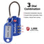 SharkByte TSA Suitcase Locks – 3-Dial Combination Cable Wire Travel Padlock for Luggage, Suitcases, Backpacks, Gym Lockers & Travel Bags (1 / 2 / 3 / 4 Pack)