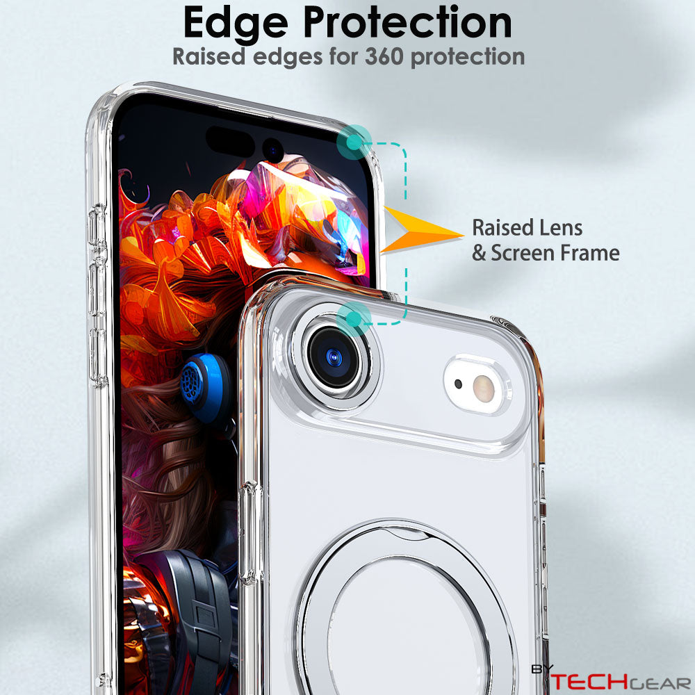 [Magnetic Ring Kickstand] For Apple iPhone Air, Slim, Tough Shockproof Armour, MagSafe Compatible Case with Stand