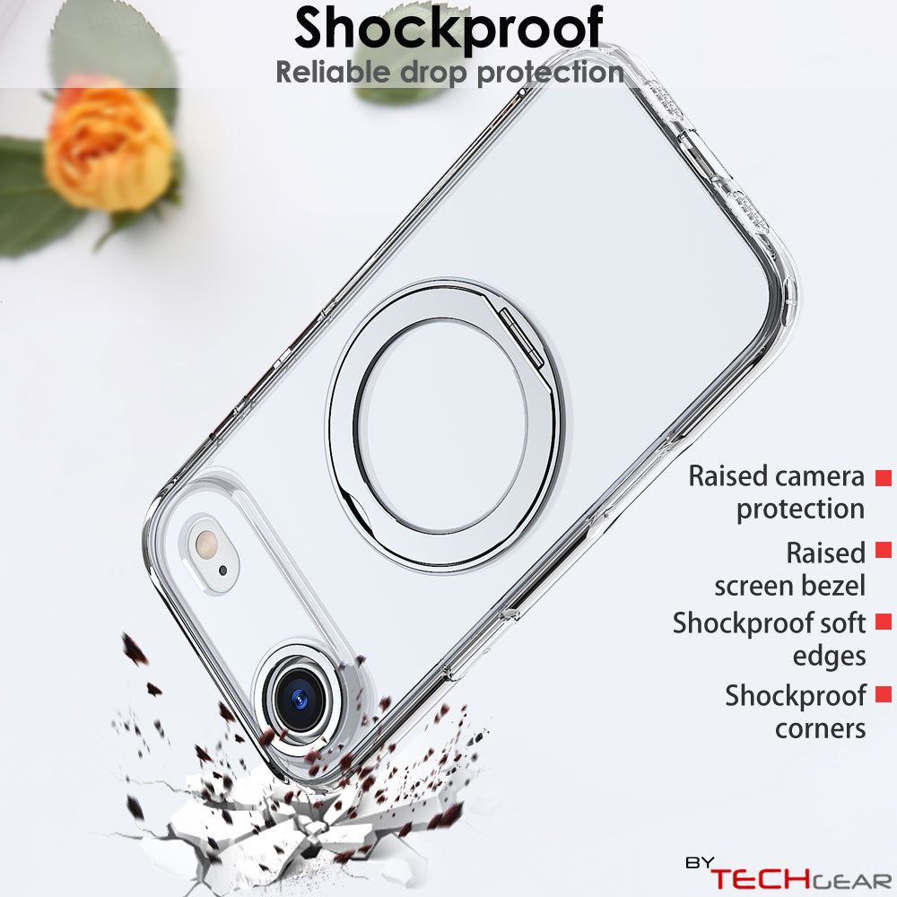 [Magnetic Ring Kickstand] For Apple iPhone Air, Slim, Tough Shockproof Armour, MagSafe Compatible Case with Stand