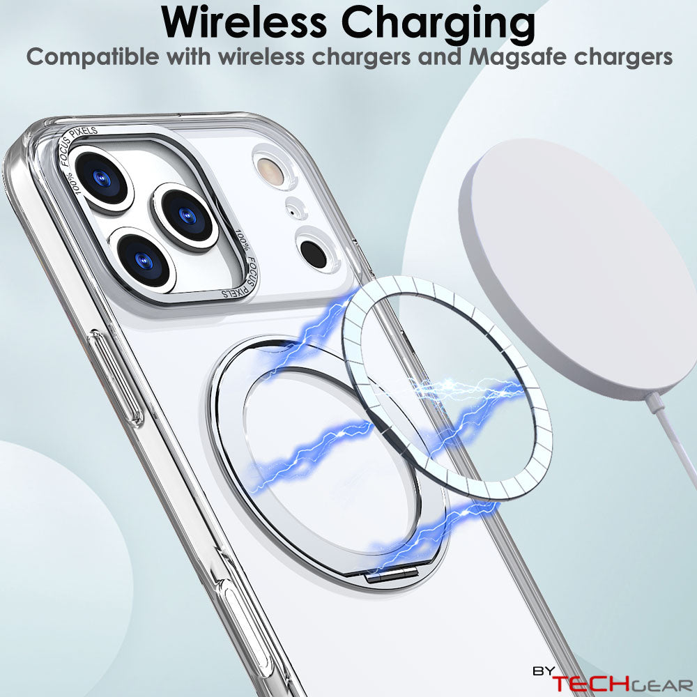 [Magnetic Ring Kickstand] For Apple iPhone 17 Pro Max, Slim, Tough Shockproof Armour, MagSafe Compatible Case with Stand