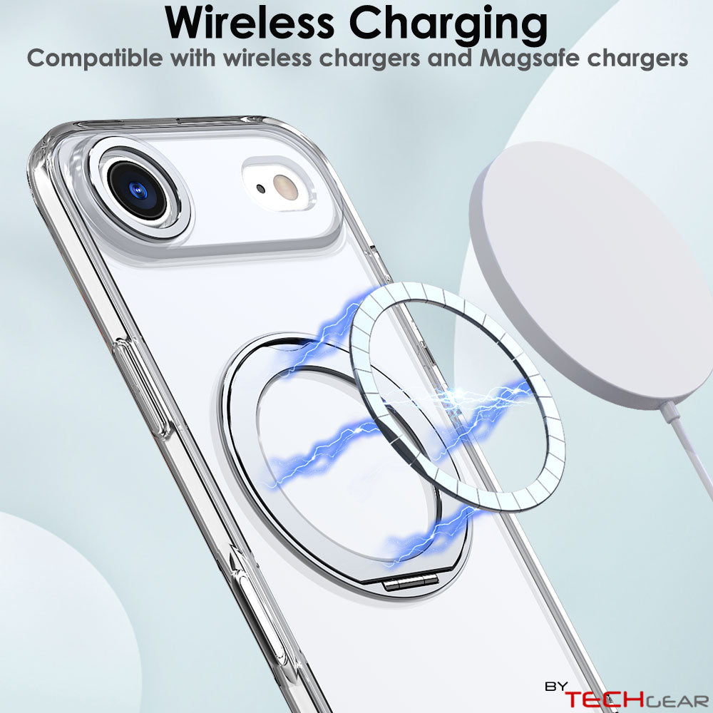 [Magnetic Ring Kickstand] For Apple iPhone Air, Slim, Tough Shockproof Armour, MagSafe Compatible Case with Stand