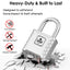 SharkByte Heavy Duty Combination Padlock 52mm – Weatherproof Outdoor Lock with 8mm Stainless Steel Shackle, Anti-Rust, Resettable Code, One-Button Locking for Gate, Warehouse, School, Shed, Storage, Garage (1 / 2 Pack)