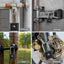 SharkByte Heavy Duty Long Shackle Combination Padlock 52mm – Weatherproof Outdoor Lock with 8mm Stainless Steel Shackle, Anti-Rust, Resettable Code, One-Button Locking for Gate, Warehouse, School, Shed, Storage, Garage (1 / 2 Pack)
