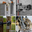 SharkByte Heavy Duty Long Shackle Combination Padlock 52mm – Weatherproof Outdoor Lock with 8mm Stainless Steel Shackle, Anti-Rust, Resettable Code, One-Button Locking for Gate, Warehouse, School, Shed, Storage, Garage (1 / 2 Pack)