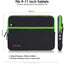 TECHGEAR Tablet Sleeve Case 7–13 Inch - Shockproof Neoprene Pouch with Bubble Protection, Zip Pocket, Slim Protective iPad Samsung Tablet Laptop Sleeve