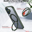 [Magnetic Ring Kickstand] For Apple iPhone 17, Slim, Tough Shockproof Armour, MagSafe Compatible Case with Stand