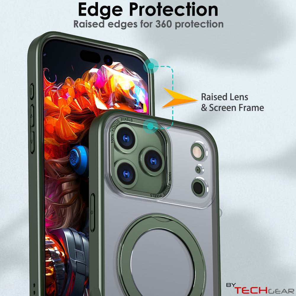 [Magnetic Ring Kickstand] For Apple iPhone 17 Pro Max, Slim, Tough Shockproof Armour, MagSafe Compatible Case with Stand