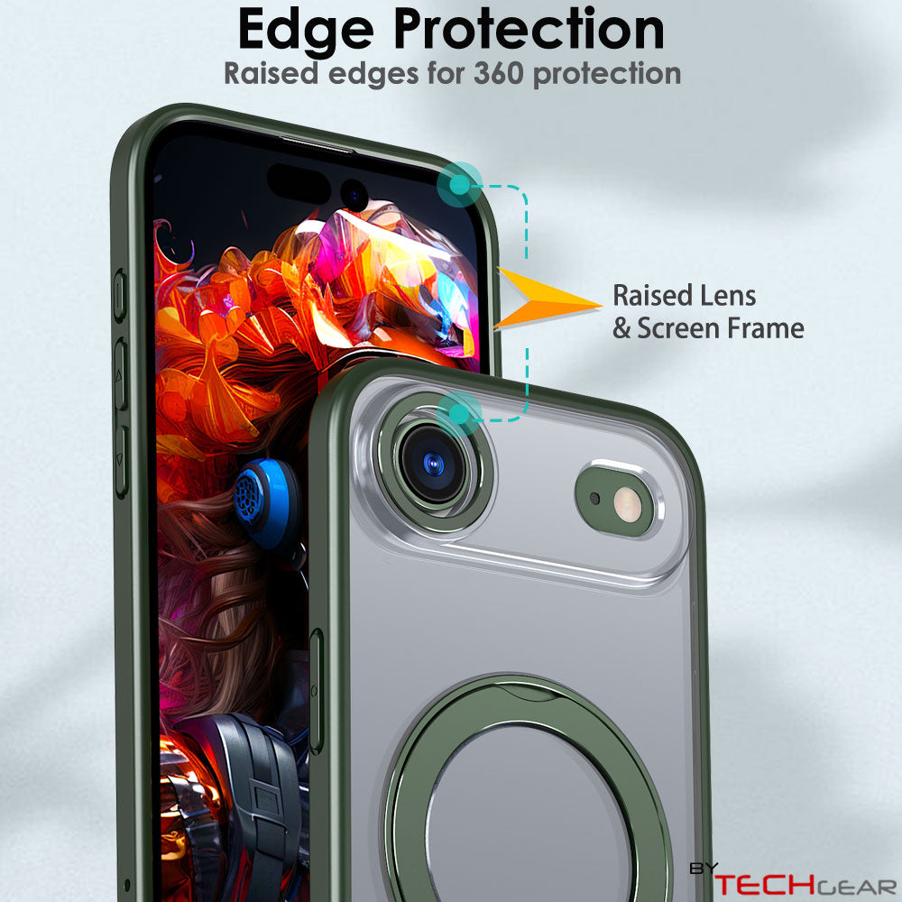 [Magnetic Ring Kickstand] For Apple iPhone Air, Slim, Tough Shockproof Armour, MagSafe Compatible Case with Stand
