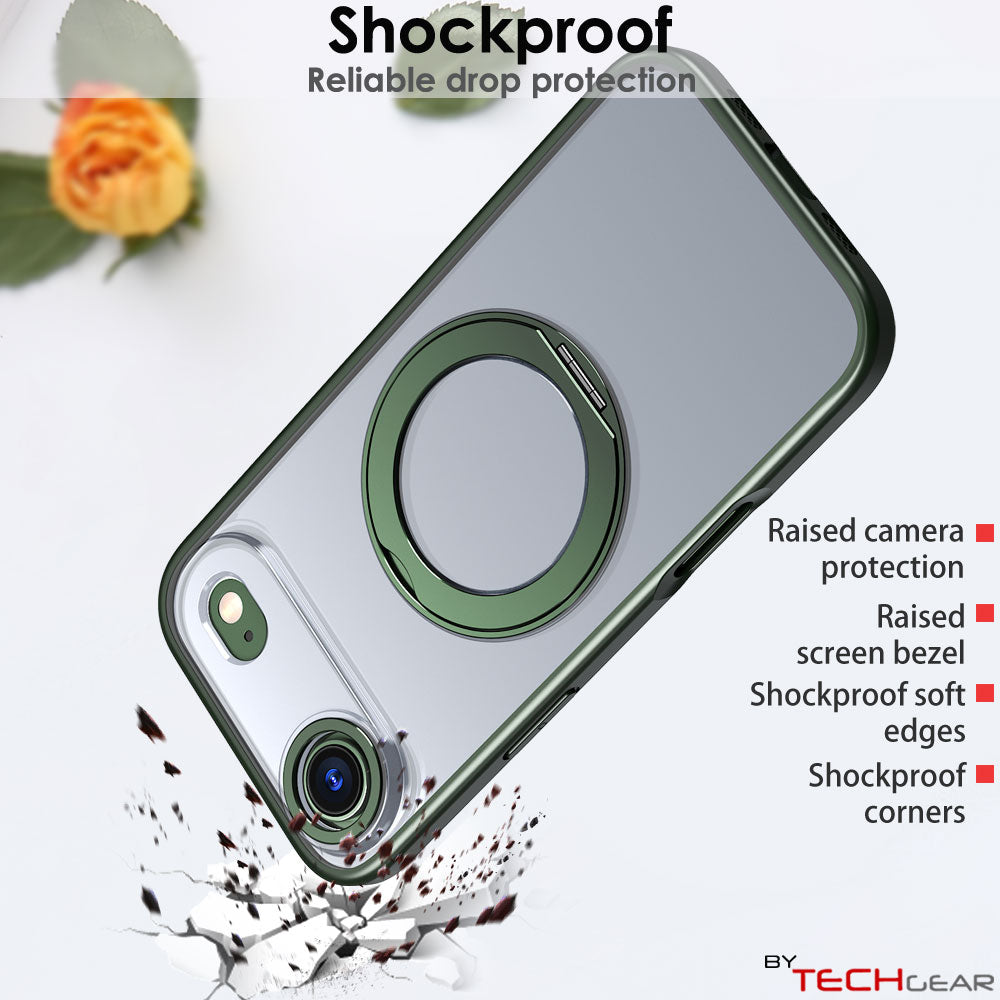 [Magnetic Ring Kickstand] For Apple iPhone Air, Slim, Tough Shockproof Armour, MagSafe Compatible Case with Stand