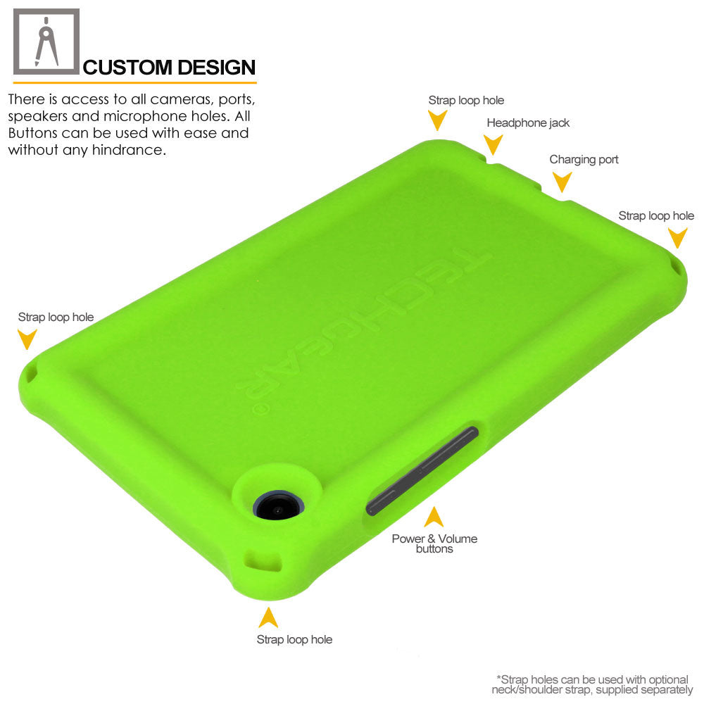 TECHGEAR Bumper Case for Samsung Galaxy Tab A11 8.7" & Tab A9 8.7" - Shockproof Soft Easy Grip Rugged Silicone Case (SM-X130 / SM-X135 / SM-X110 / SM-X115)