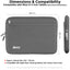TECHGEAR AirShock Universal Tablet Sleeve | Shockproof Protective Sleeve Case for 7-13 Inch Tablets | Water-Resistant Oxford Fabric with Front Storage Pocket