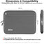 TECHGEAR AirShock Universal Tablet Sleeve | Shockproof Protective Sleeve Case for 7-13 Inch Tablets | Water-Resistant Oxford Fabric with Front Storage Pocket