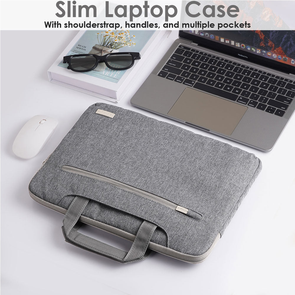 TECHGEAR UrbanDash Laptop Case – 4-in-1 Portable Laptop Sleeve with Strap, Handles & Trolley Belt, Shockproof Carry Case (Available in 5 Colours, and Sizes 11–15.6”)