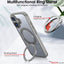 [Magnetic Ring Kickstand] For Apple iPhone 17, Slim, Tough Shockproof Armour, MagSafe Compatible Case with Stand
