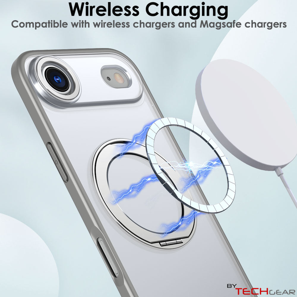 [Magnetic Ring Kickstand] For Apple iPhone Air, Slim, Tough Shockproof Armour, MagSafe Compatible Case with Stand