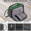 SharkByte Large Pencil Case Organiser - Big Capacity Stationery Storage Pouch with Compartments for School, College, Study, Office, Travel & Everyday Organisation