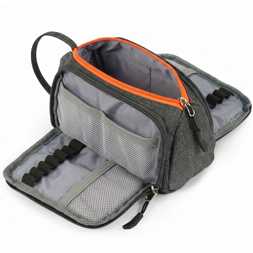 SharkByte Large Pencil Case Organiser - Big Capacity Stationery Storage Pouch with Compartments for School, College, Study, Office, Travel & Everyday Organisation