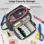 SharkByte Large Pencil Case Organiser - Big Capacity Stationery Storage Pouch with Compartments for School, College, Study, Office, Travel & Everyday Organisation