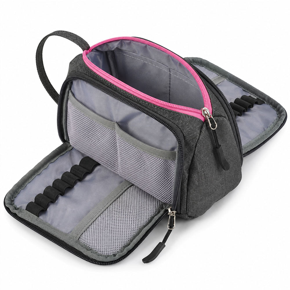 SharkByte Large Pencil Case Organiser - Big Capacity Stationery Storage Pouch with Compartments for School, College, Study, Office, Travel & Everyday Organisation
