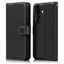 TECHGEAR RFID Wallet Case for Samsung Galaxy A27 5G / A27 4G – Premium PU Leather Flip Cover with Card Slots, Clear ID Window, Kickstand & Wrist Strap